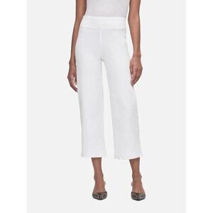 Frame Jeans Womens White Jet Set Wide Leg Pull-On Stretch High Rise Denim Size 2